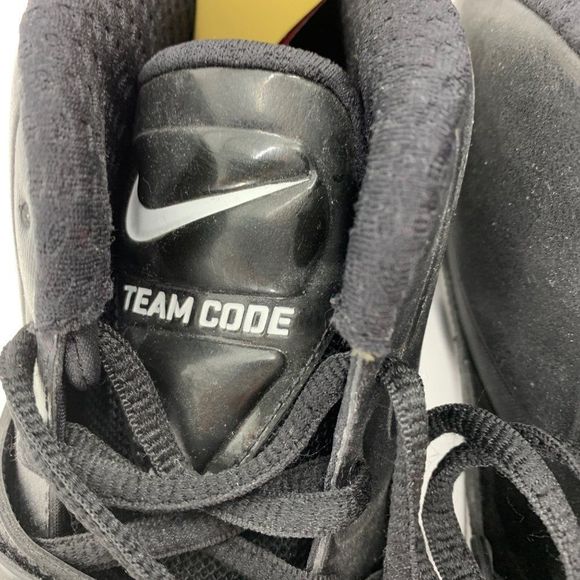 Rare Nike Football Sample Cleats NWOB Sz 9 Mixed Swoosh Colors Black 3120 Shoes - Picture 7 of 13